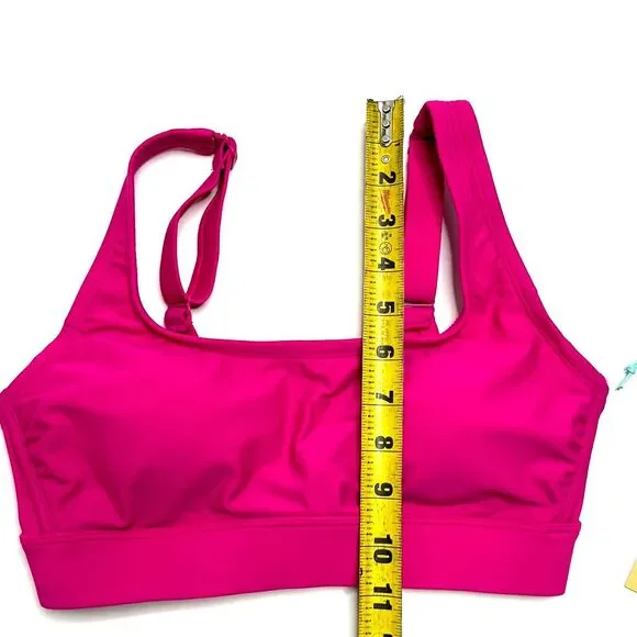 Women's Underwire Square Neck Bikini Top Kona Sol Pink Pool S Small NWT Swimsuit - Picture 4 of 11
